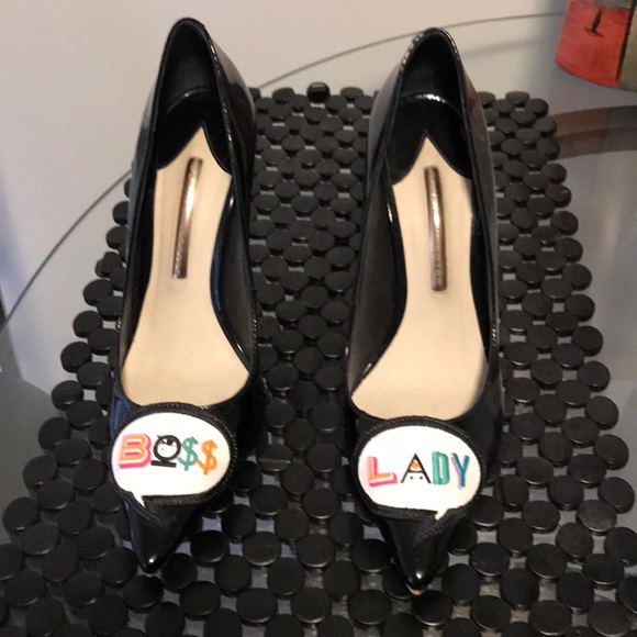 Sophia Webster Shoes - Sophia Webster black patent leather pumps